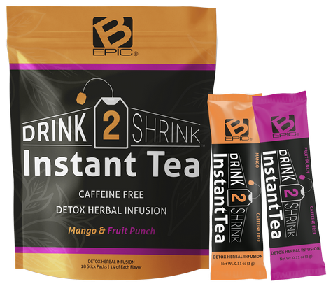 Drink2Shrink Instant Tea Experience Pack clean ingredients